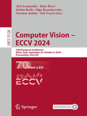 cover image of Computer Vision – ECCV 2024